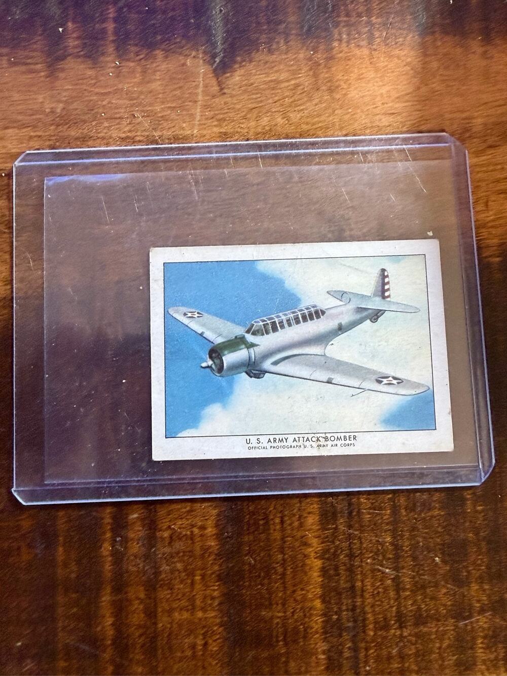 1940s Wings Cigarette Card Vultee A-19 Attack Bomber #14 T87 Series